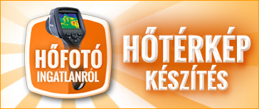 Ingatlan hőtérkép, hőfotó