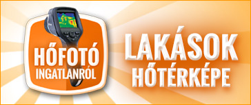 Lakás hőtérkép, lakás hőfotó